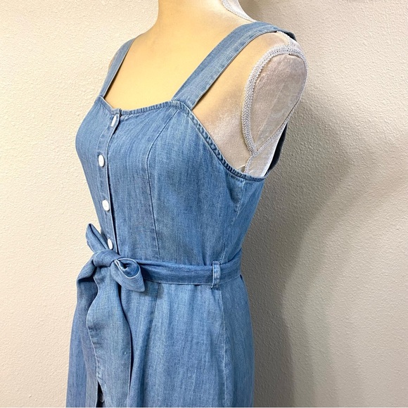 Rails Clement Chambray Linen Tencel Midi Dress - Picture 5 of 10
